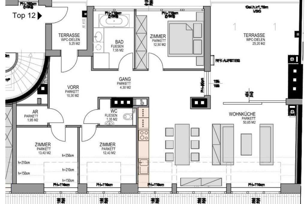 Grosses Penthouse #12 Mit Terrasse Und Aussicht Apartment เวียนนา ภายนอก รูปภาพ
